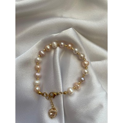 Üç Renk İnci Bileklik